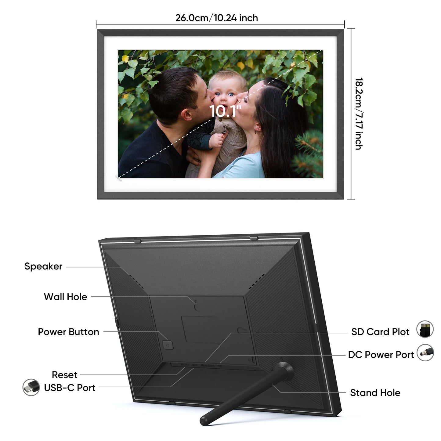 Smart WiFi Digital Picture Frame